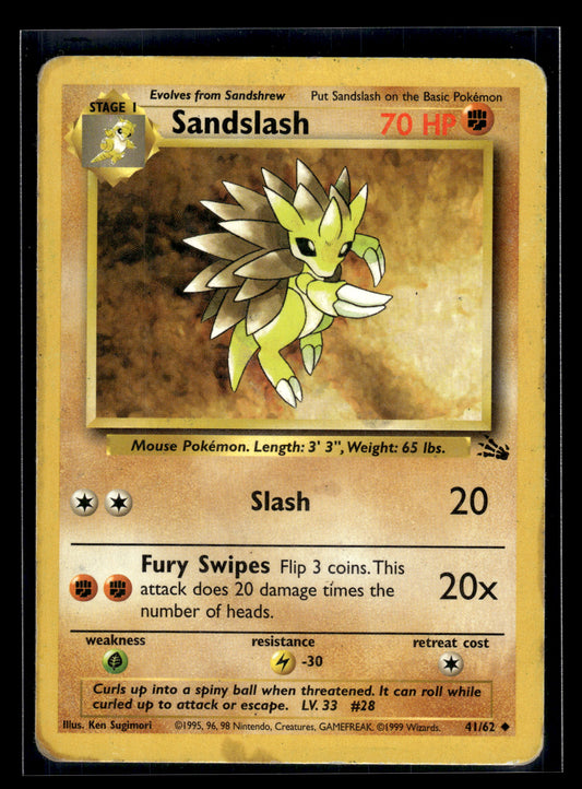 Sandslash #41/62 Fossil HP