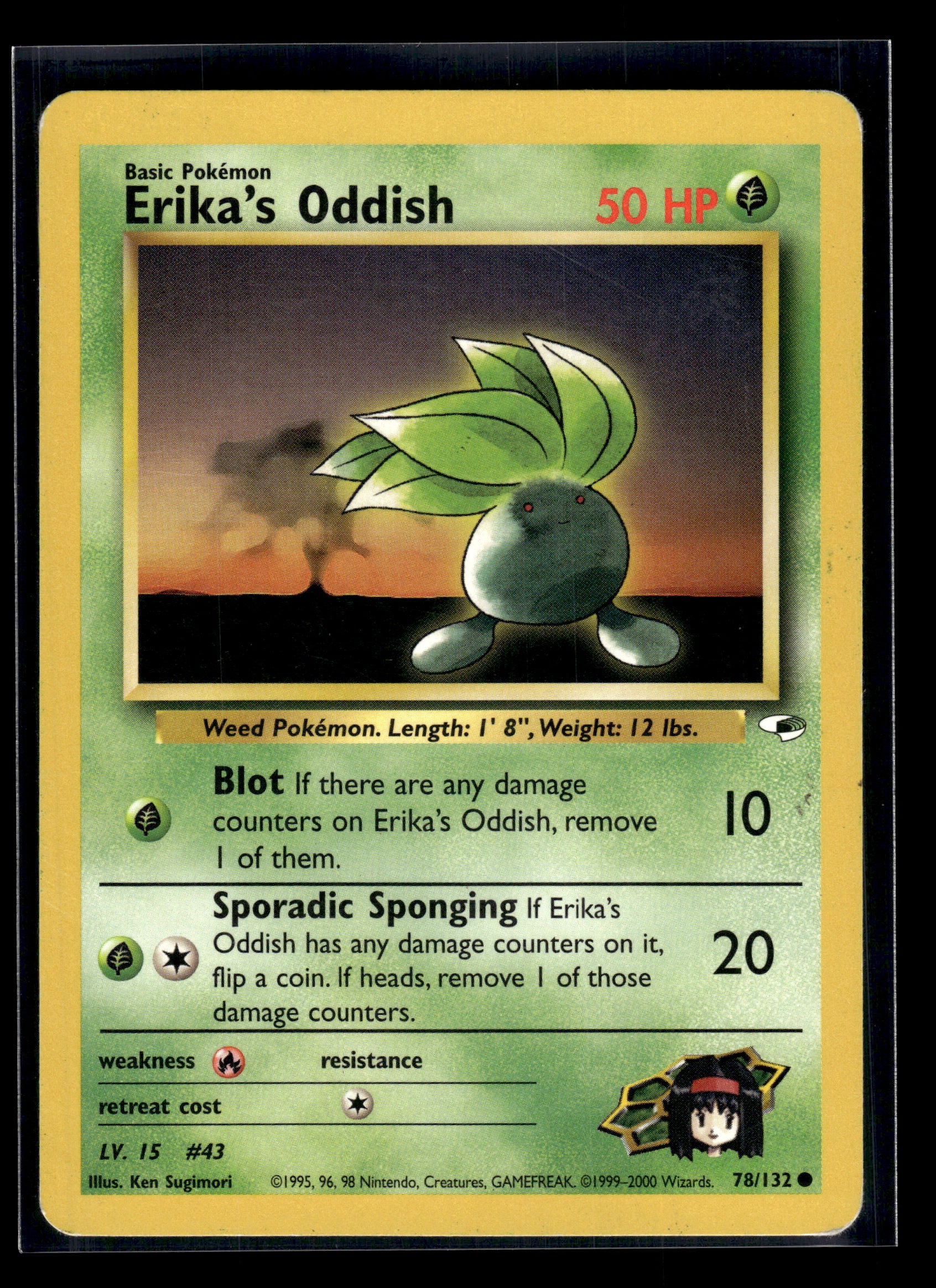 Erika's Oddish #078/132 Gym Heroes MP