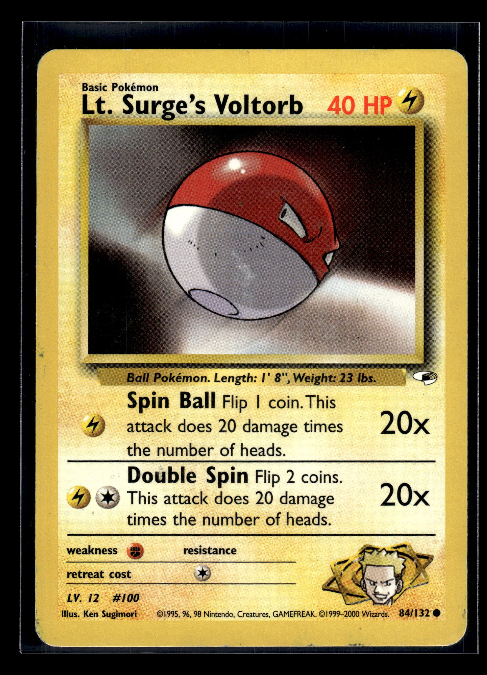 Lt. Surge's Voltorb #084/132 Gym Heroes MP