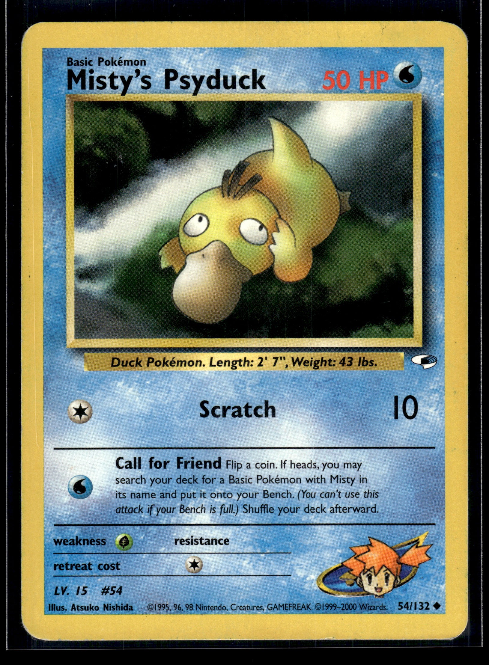 Misty's Psyduck #054/132 Gym Heroes MP