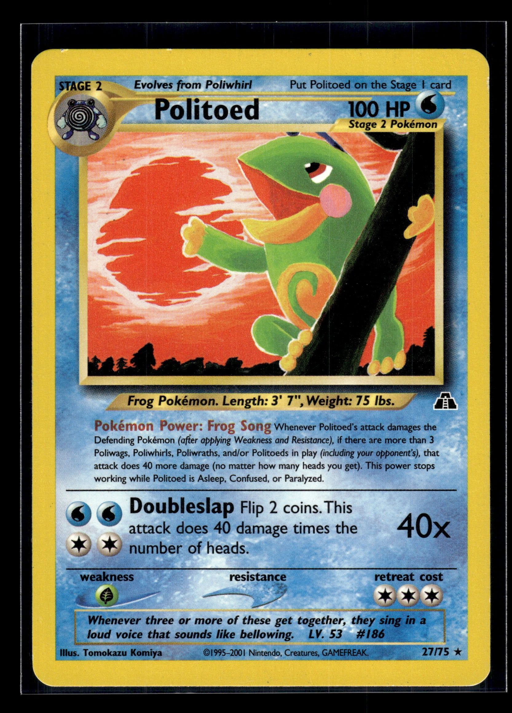 Politoed #27/75 Neo Discovery LP