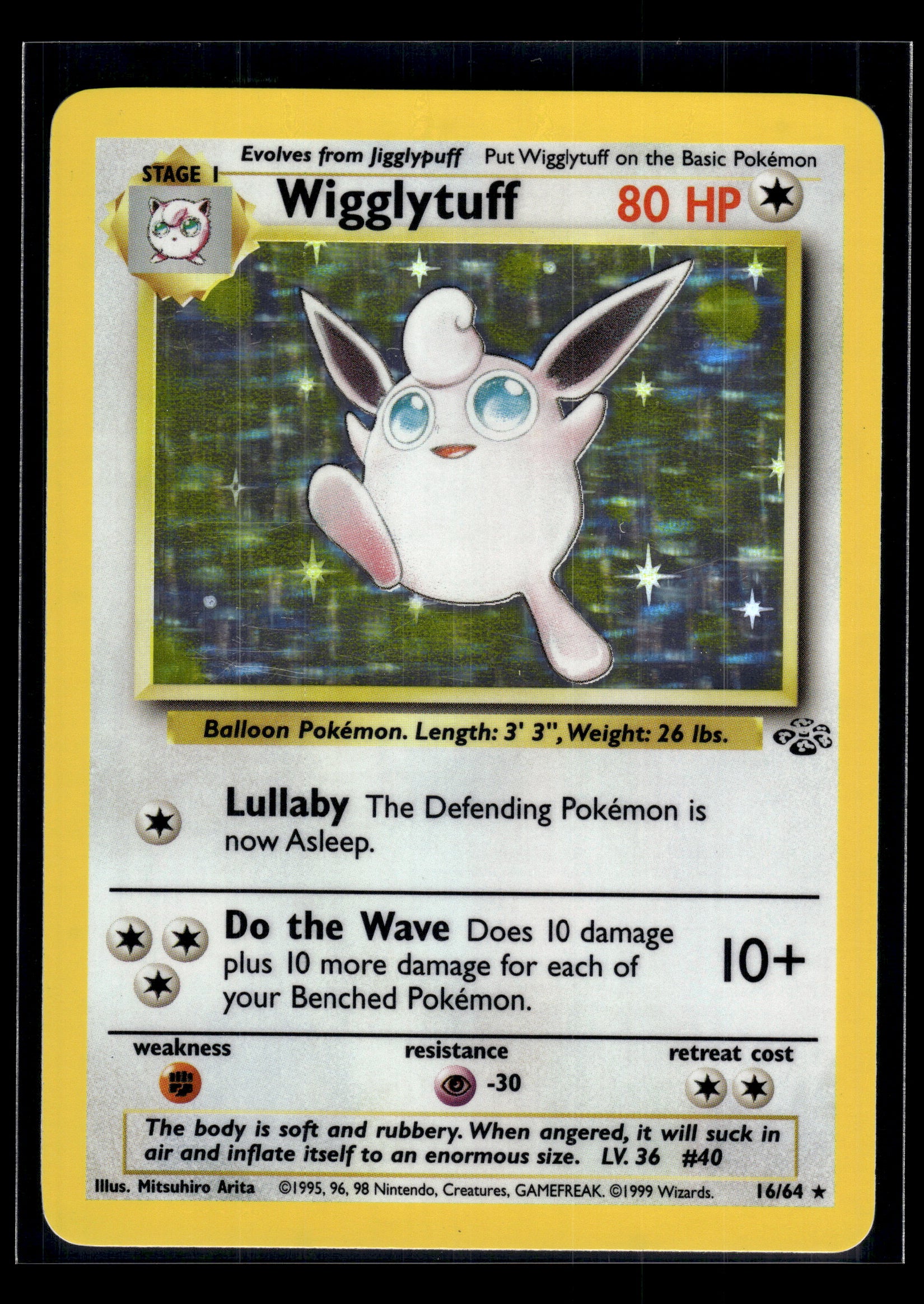 Wigglytuff #16/64 Jungle LP