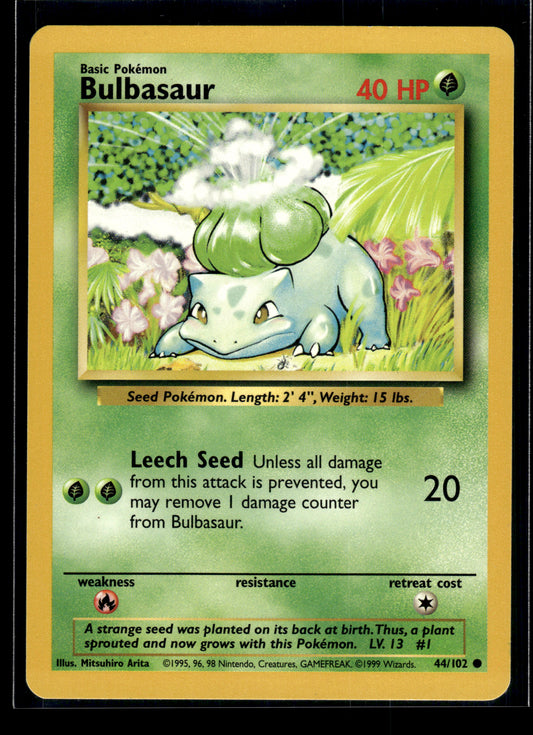 Bulbasaur #044/102 Base Set LP
