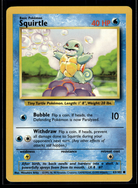 Squirtle #063/102 Base Set LP