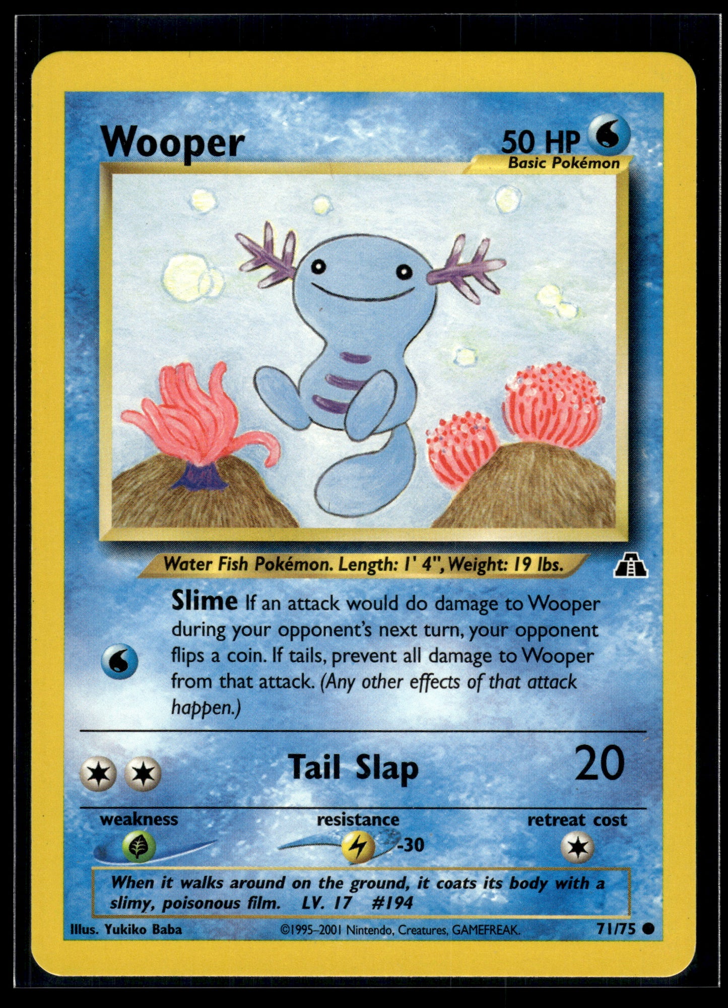 Wooper #71/75 Neo Discovery LP