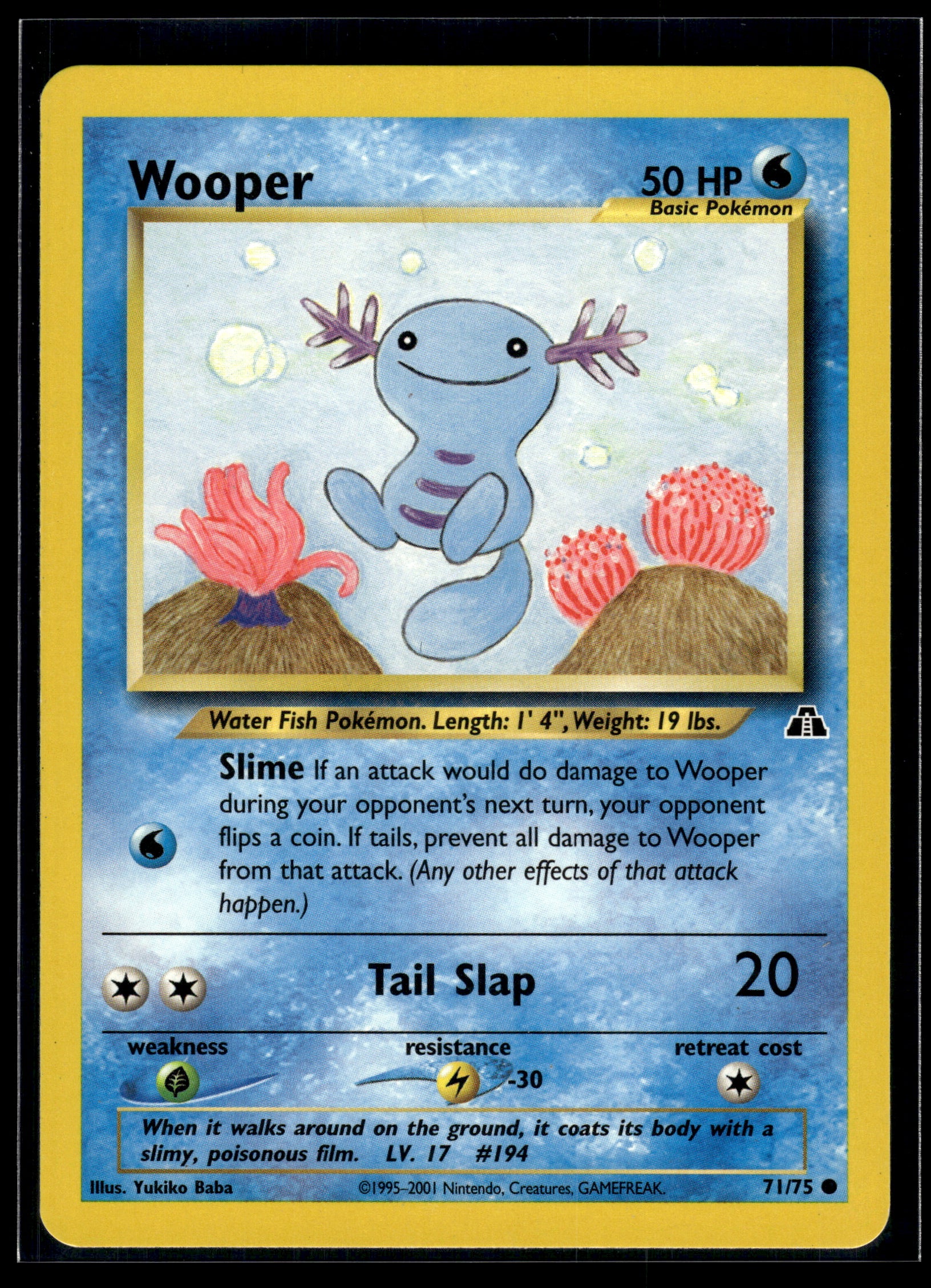 Wooper #71/75 Neo Discovery LP