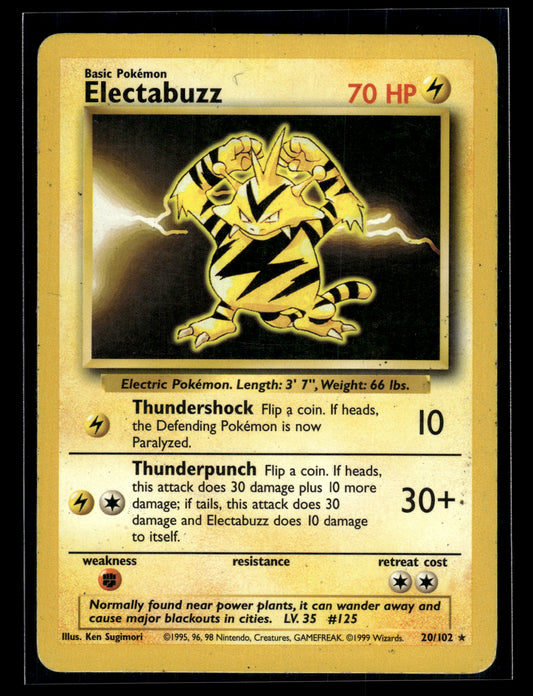 Electabuzz #020/102 Base Set HP