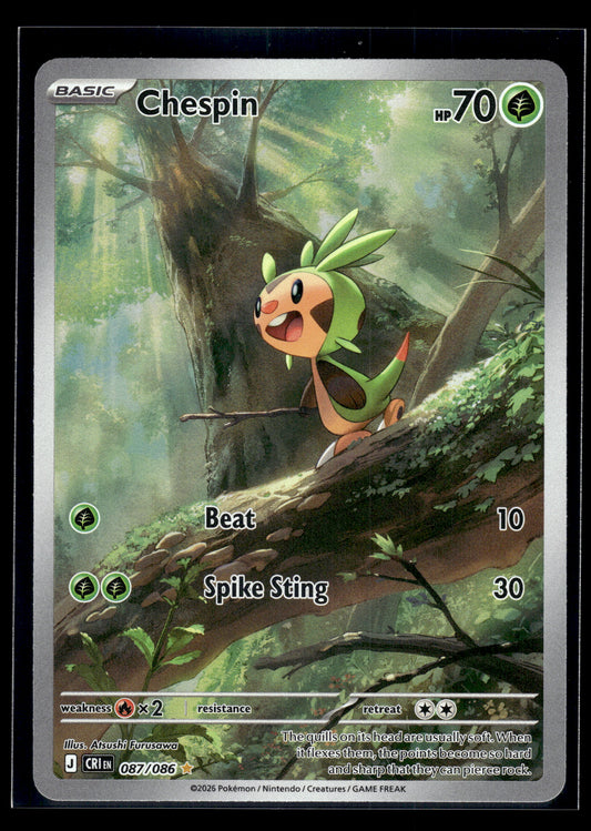 Chespin #087/086 Chaos Rising VLP