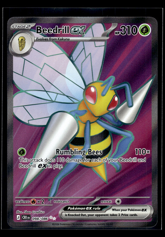 Beedrill ex #098/086 Chaos Rising NM