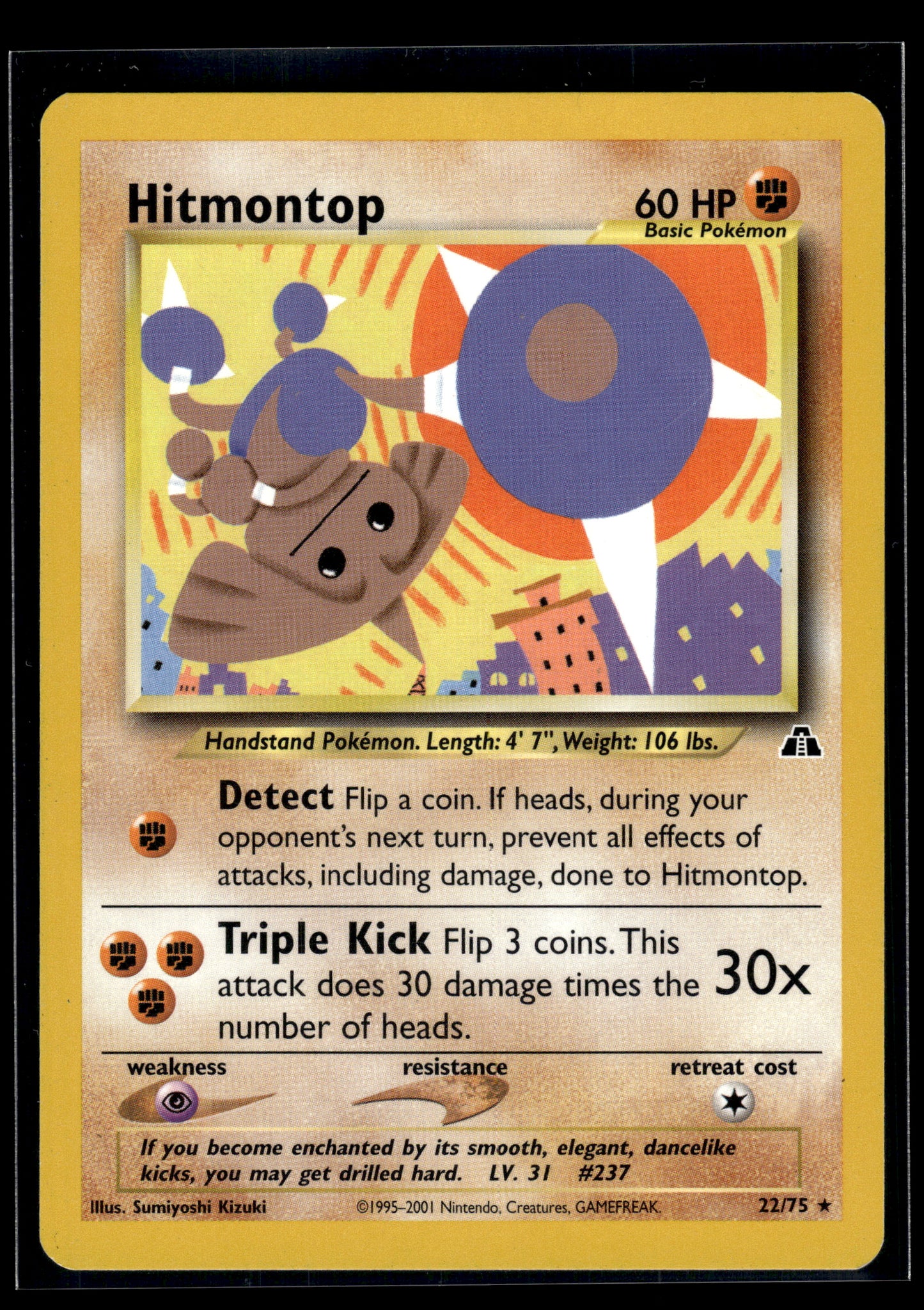 Hitmontop #22/75 Neo Discovery LP