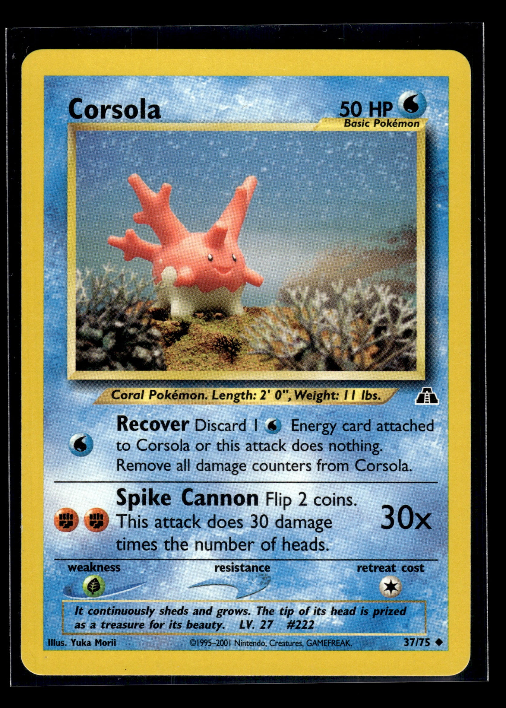 Corsola #37/75 Neo Discovery LP