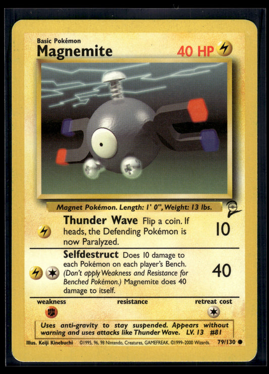 Magnemite #079/130 Base Set 2 MP