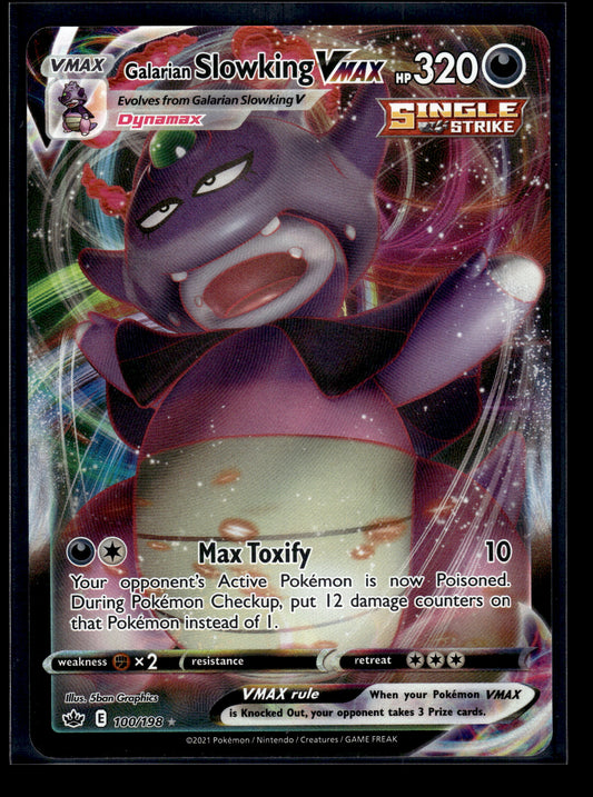 Galarian Slowking VMAX #100/198 Chilling Reign VLP