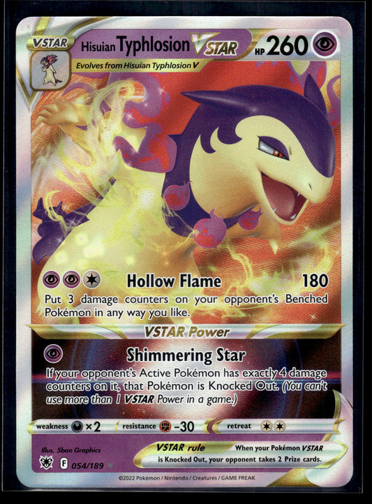 Hisuian Typhlosion VSTAR #054/189 Astral Radiance VLP
