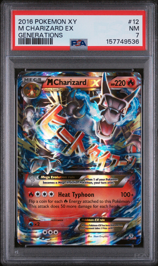 PSA 7 M Charizard EX #12 Generations