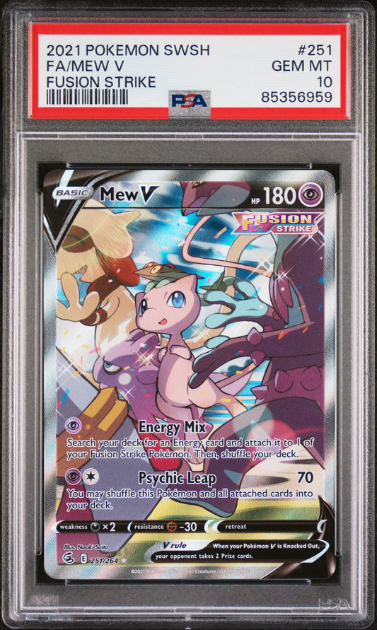 PSA 10 Mew V #251 Fusion Strike
