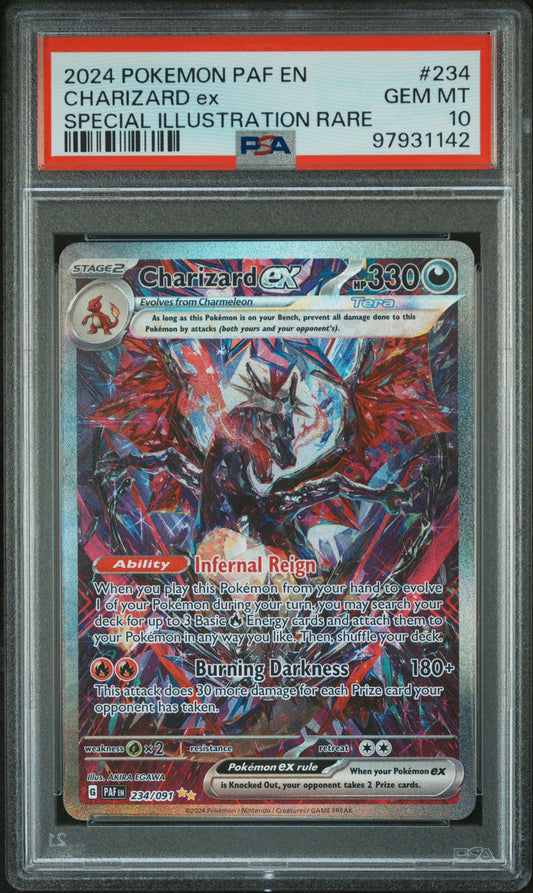 PSA 10 Charizard ex #234 Paldean Fates