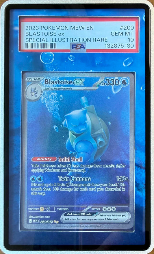 PSA 10 Blastoise ex #200 w/ Extended Art Case Scarlet & Violet 151