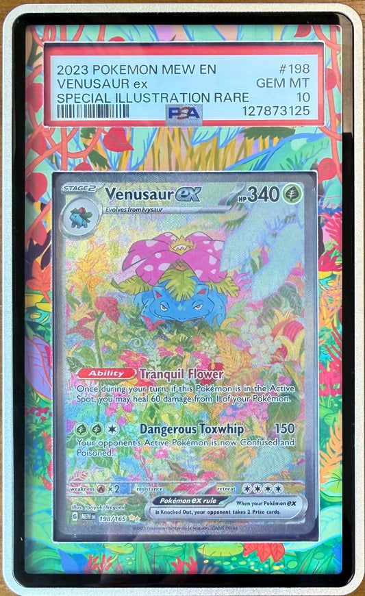 PSA 10 Venusaur ex #198 w/ Extended Art Case Scarlet & Violet 151