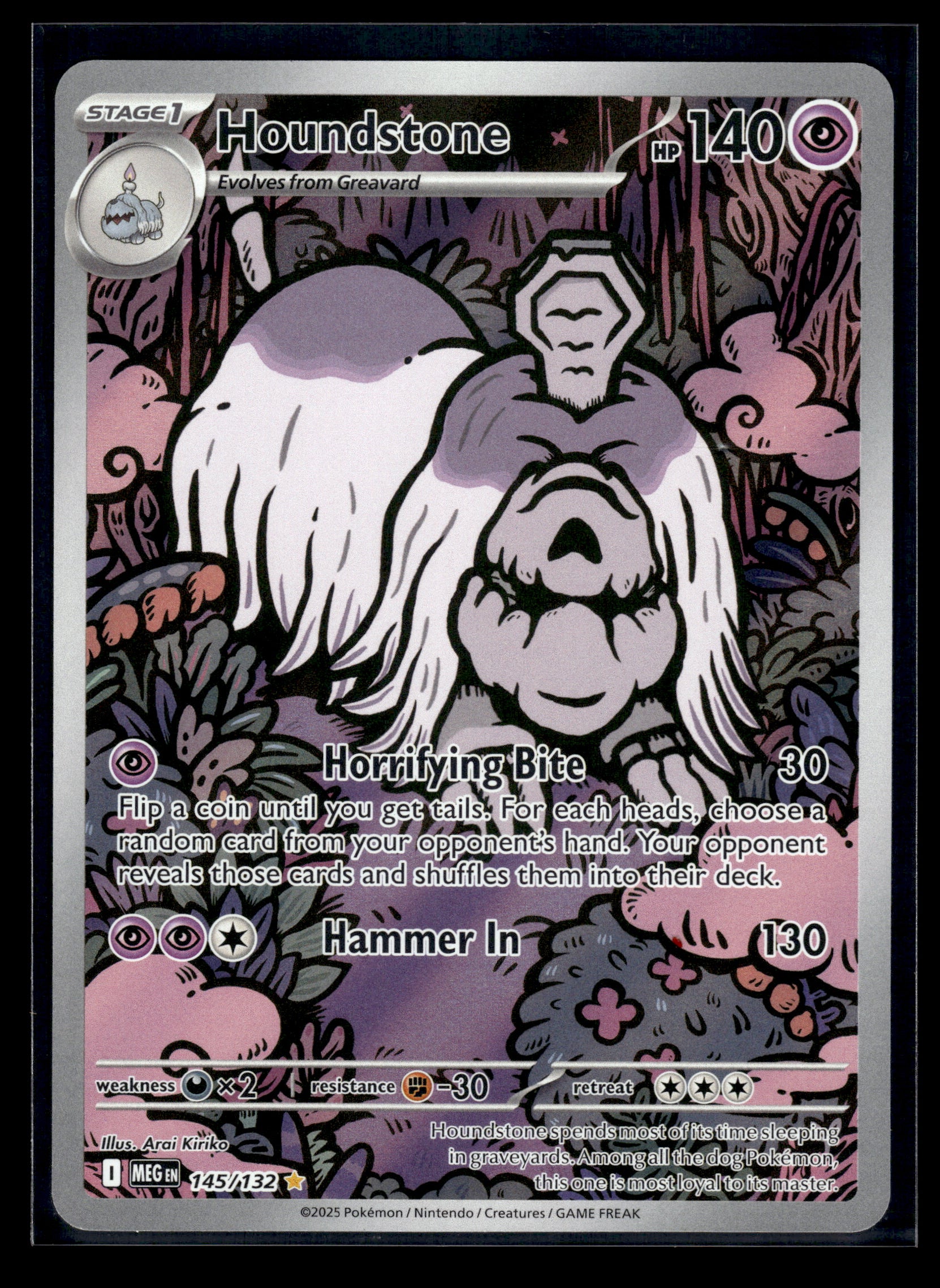 Houndstone #145/132 Mega Evolution LP