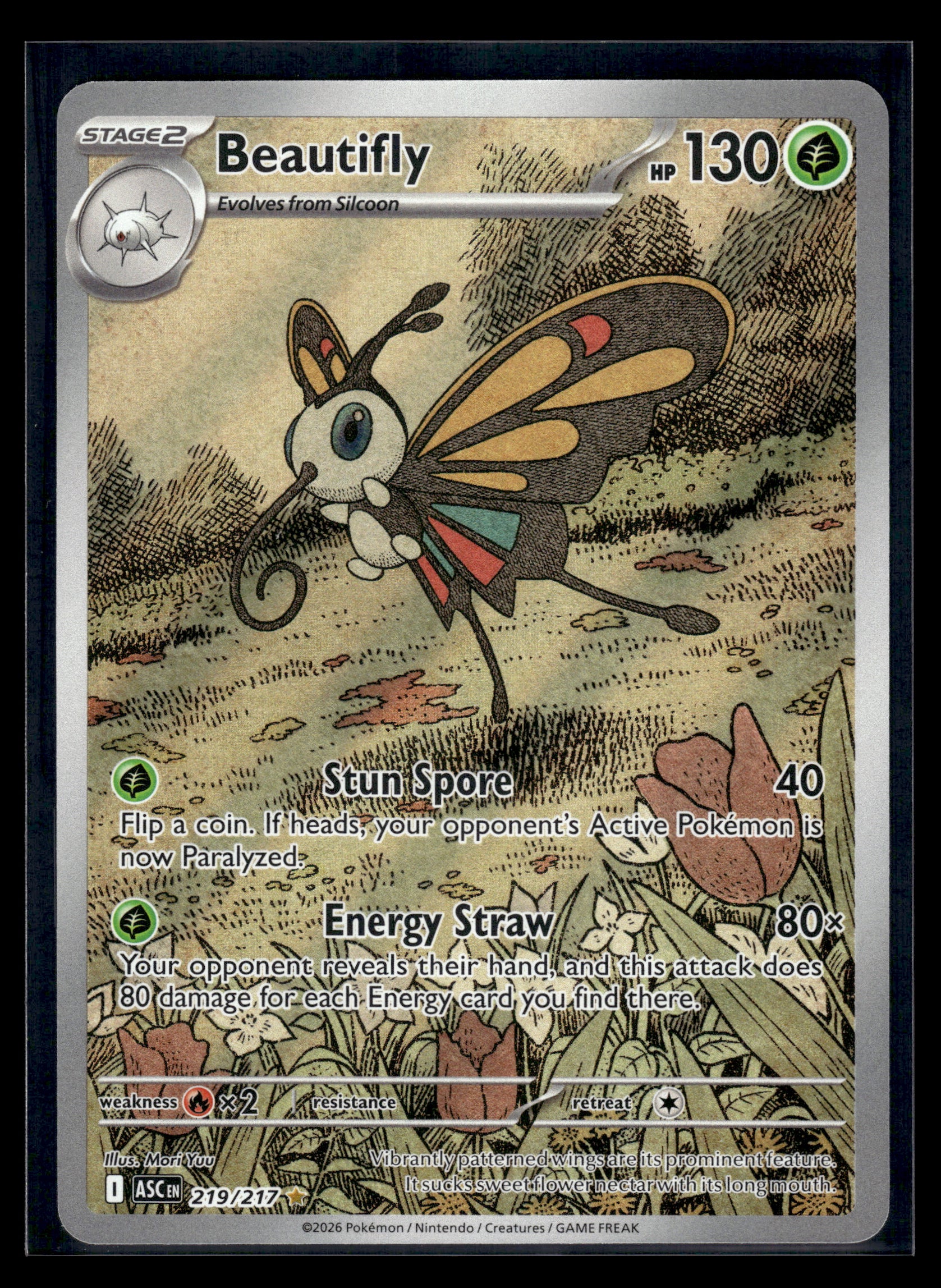 Beautifly #219/217 Ascended Heroes NM
