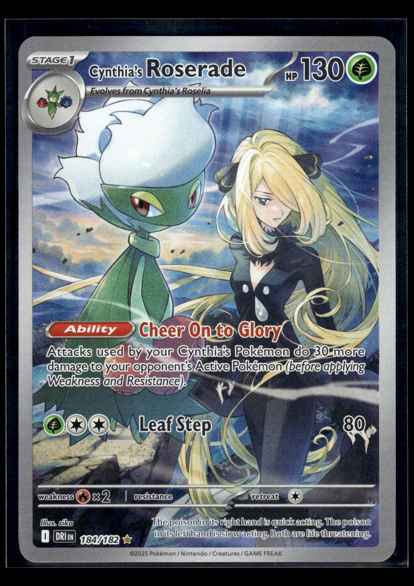 Cynthia's Roserade #184/182 Destined Rivals LP