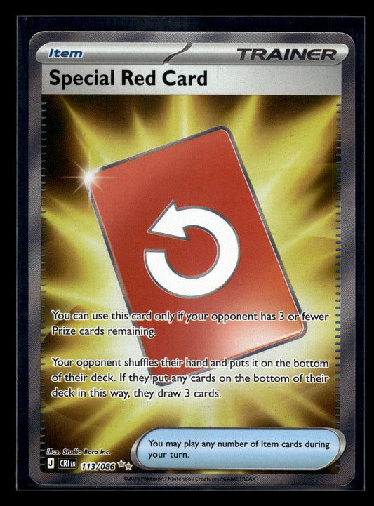 Special Red Card #113/086 Chaos Rising NM