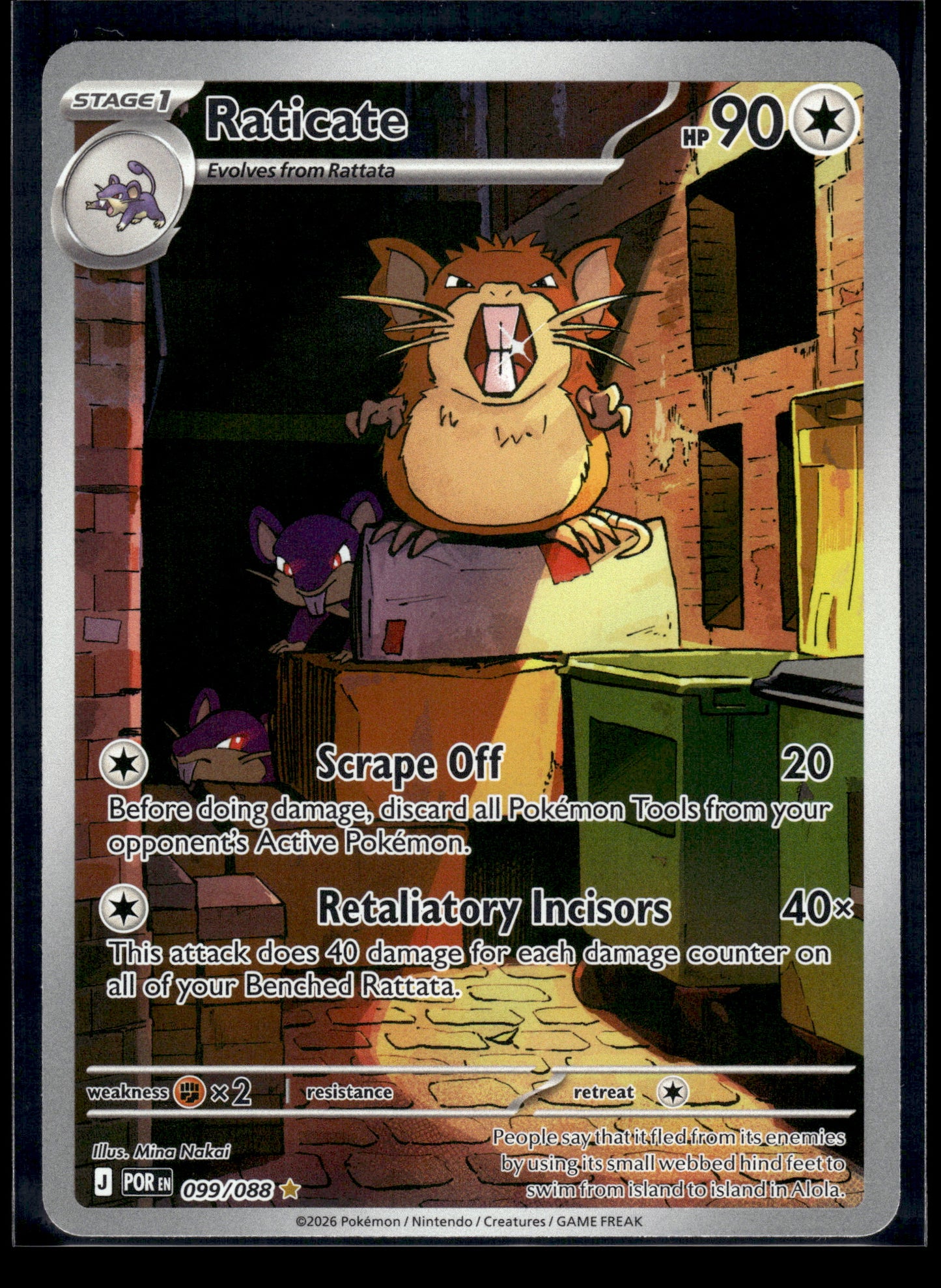 Raticate #099/088 Perfect Order NM