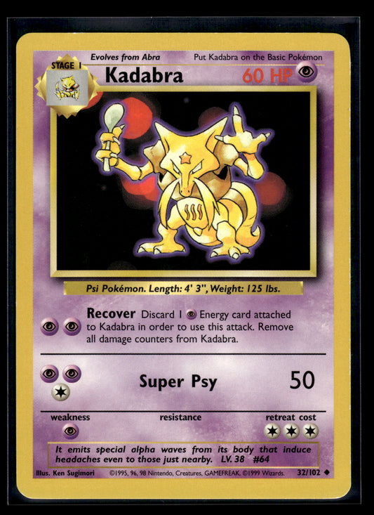 Kadabra #032/102 Base Set LP