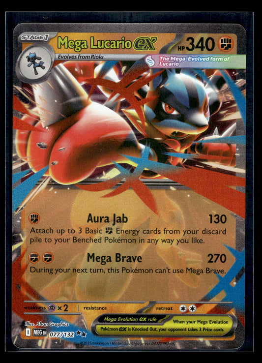Mega Lucario ex #077/132 Mega Evolution VLP