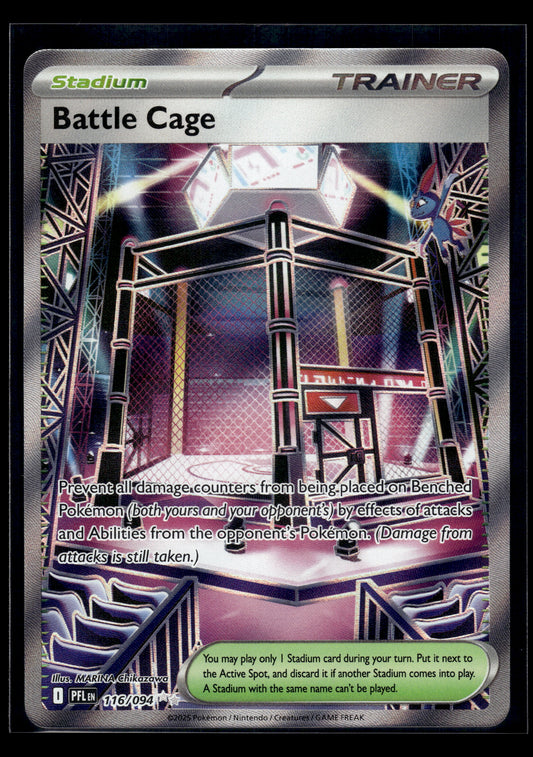 Battle Cage #116/094 Phantasmal Flames NM