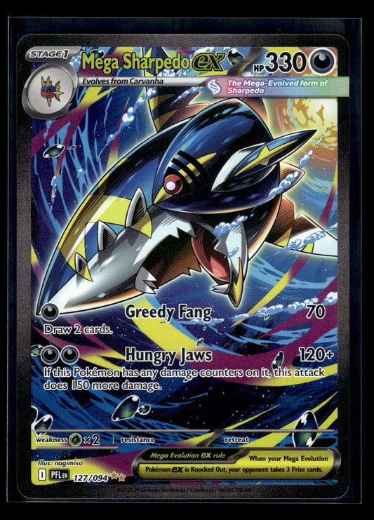 Mega Sharpedo ex #127/094 Phantasmal Flames VLP