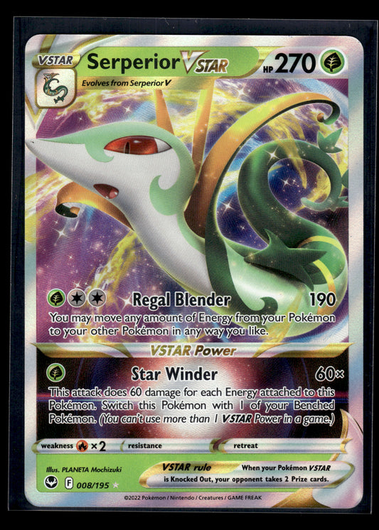 Serperior VSTAR #008/195 Silver Tempest LP