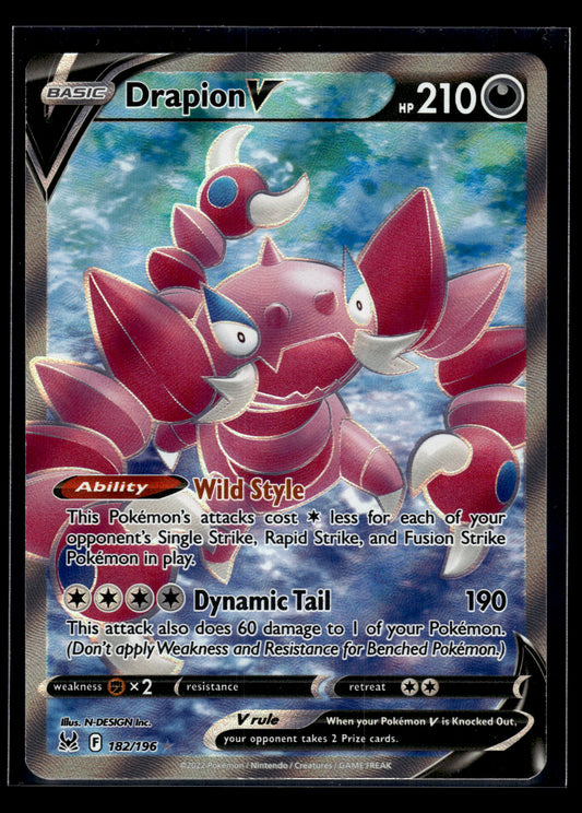 Drapion V (Full Art) #182/196 Lost Origin VLP