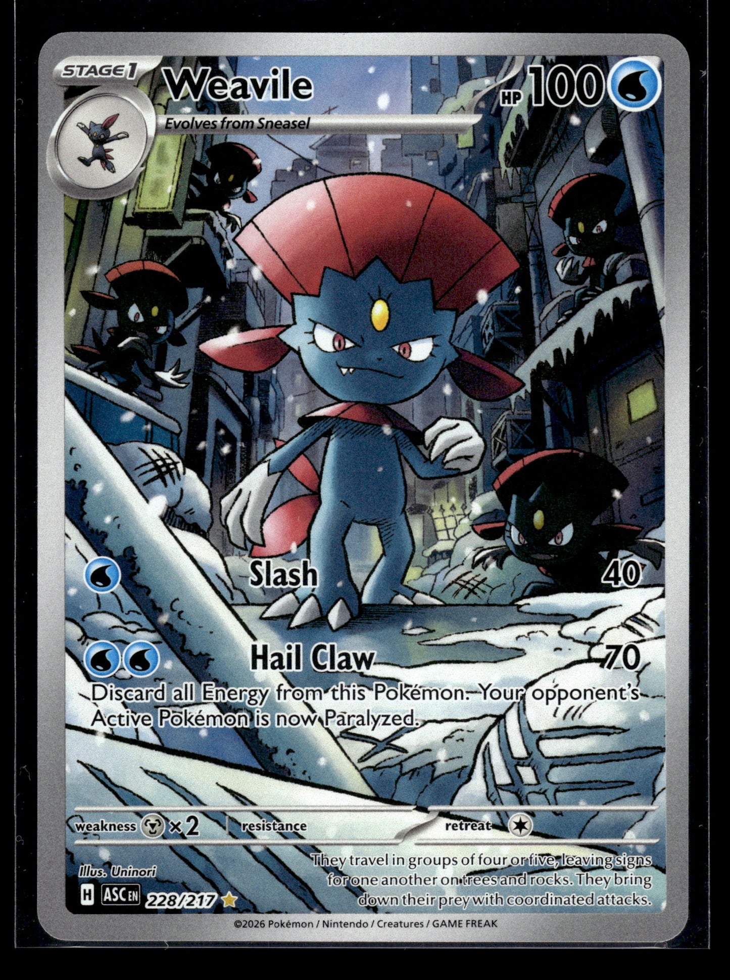 Weavile #228/217 Ascended Heroes VLP