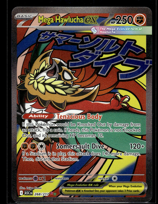 Mega Hawlucha ex #268/217 Ascended Heroes NM