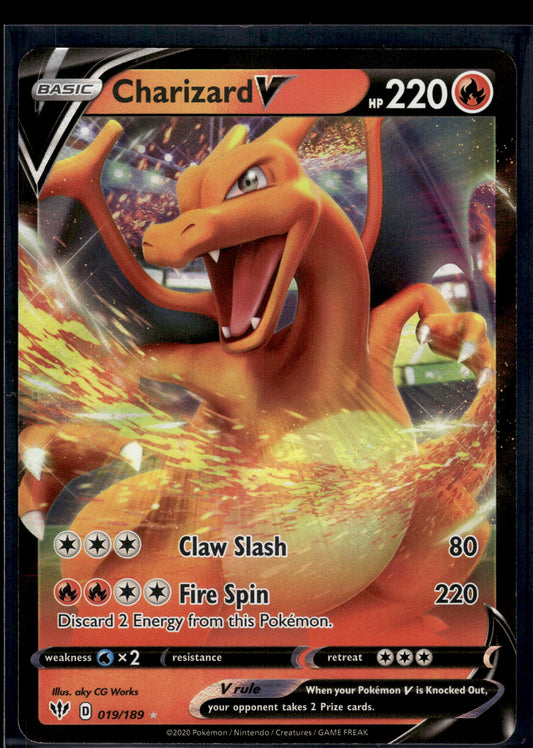 Charizard V #019/189 Darkness Ablaze VLP