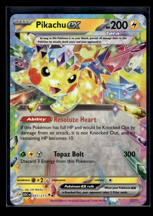 Pikachu ex #057/191 Surging Sparks VLP