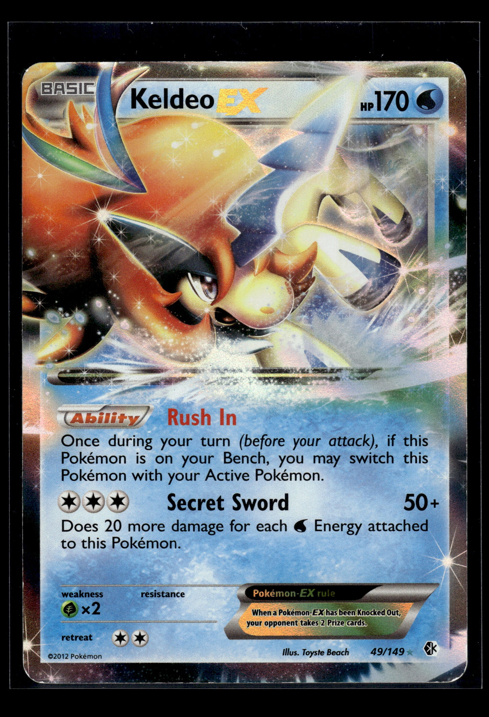 Keldeo EX #49/149 Boundaries Crossed LP