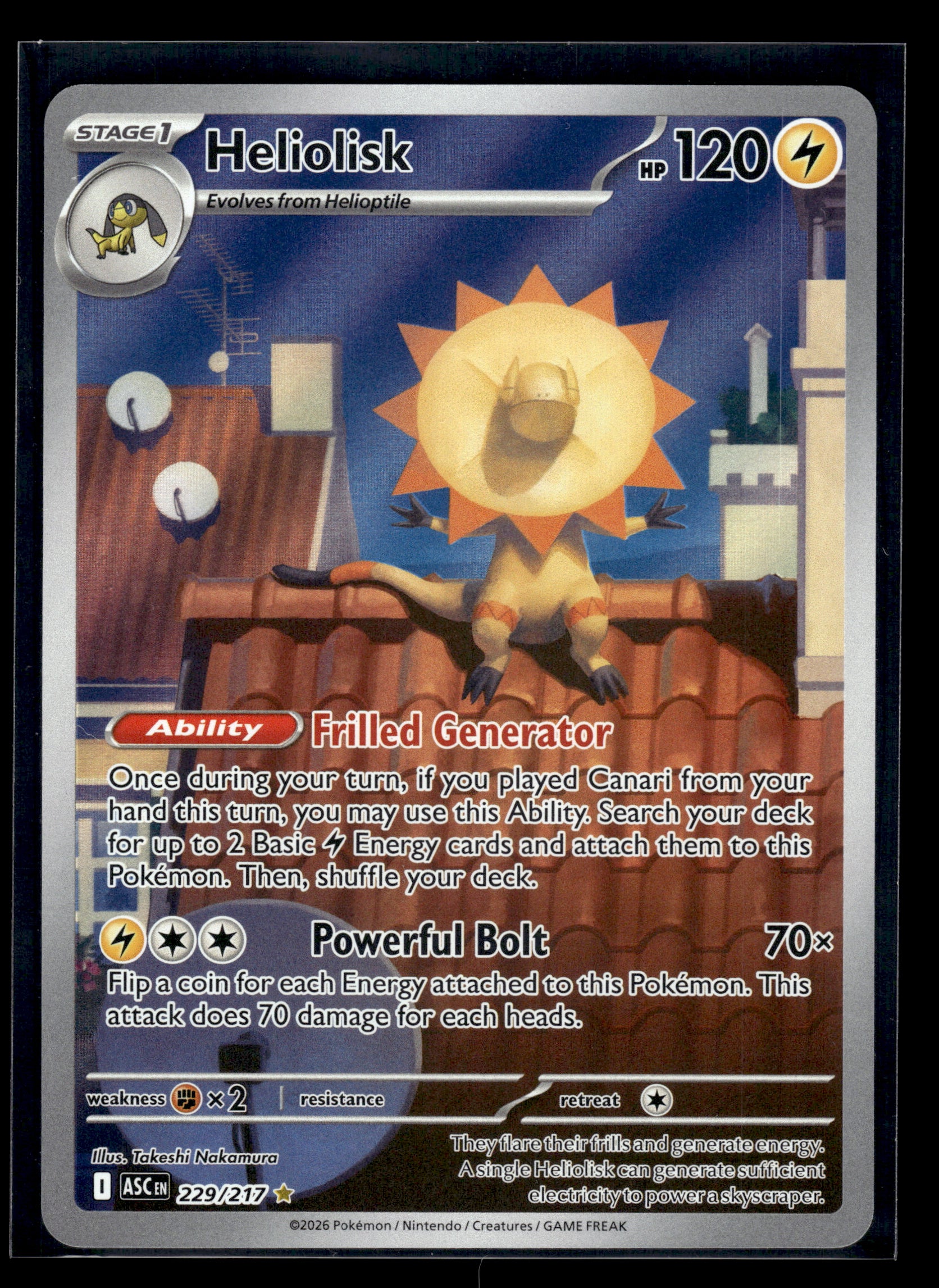 Heliolisk #229/217 Ascended Heroes NM