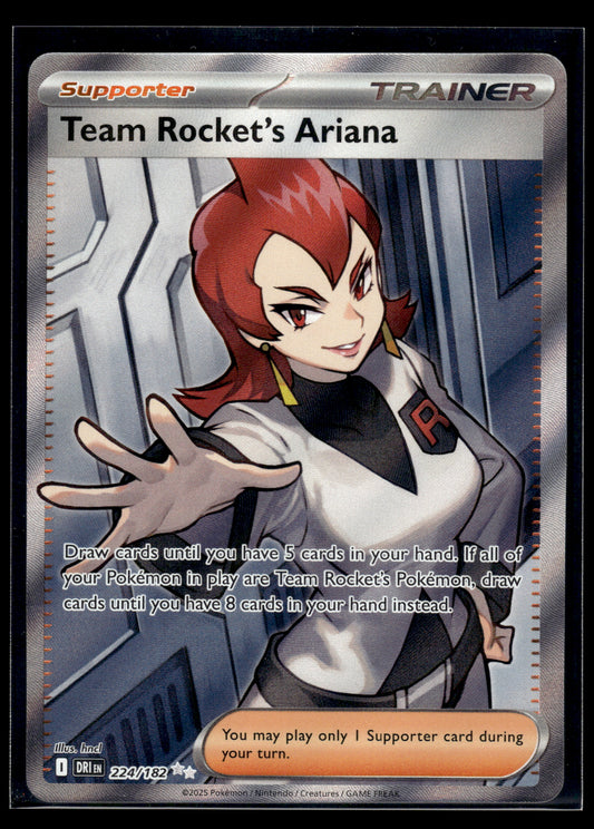 Team Rocket's Ariana #224/182 Destined Rivals NM