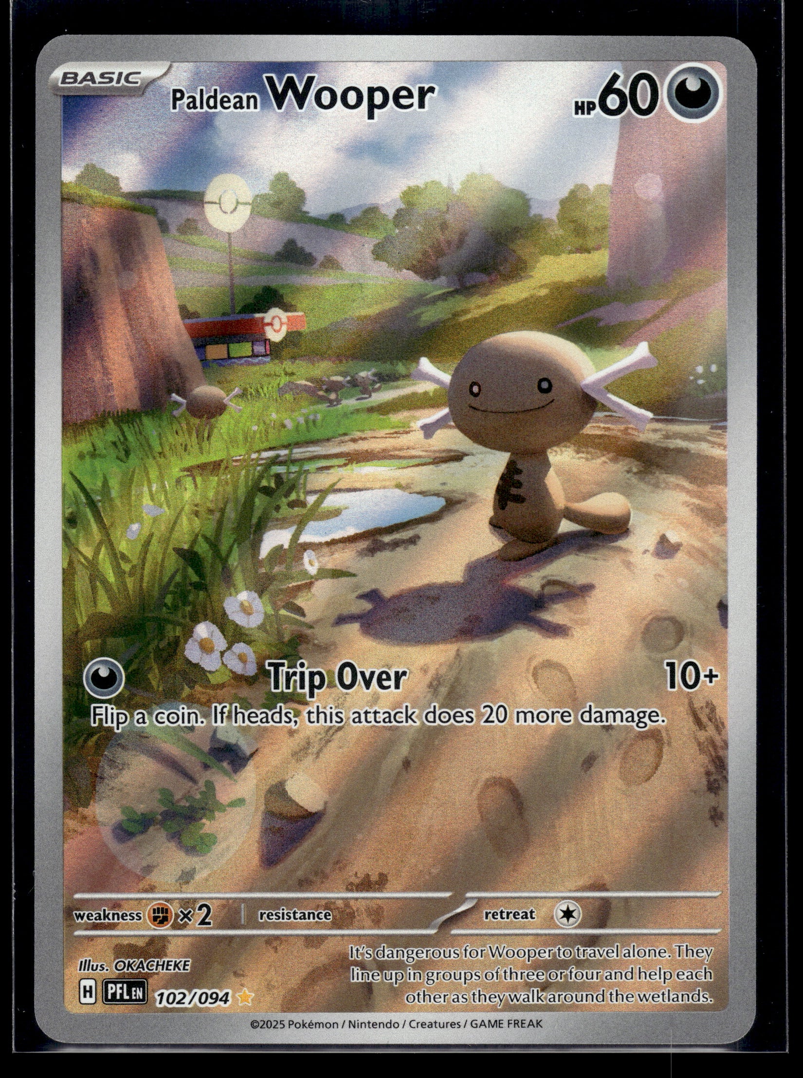 Paldean Wooper #102/094 Phantasmal Flames NM