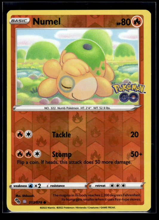 Numel (Peelable Ditto) #013/078 Pokemon GO LP