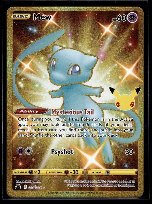 Mew (Secret) #025/025 Celebrations VLP