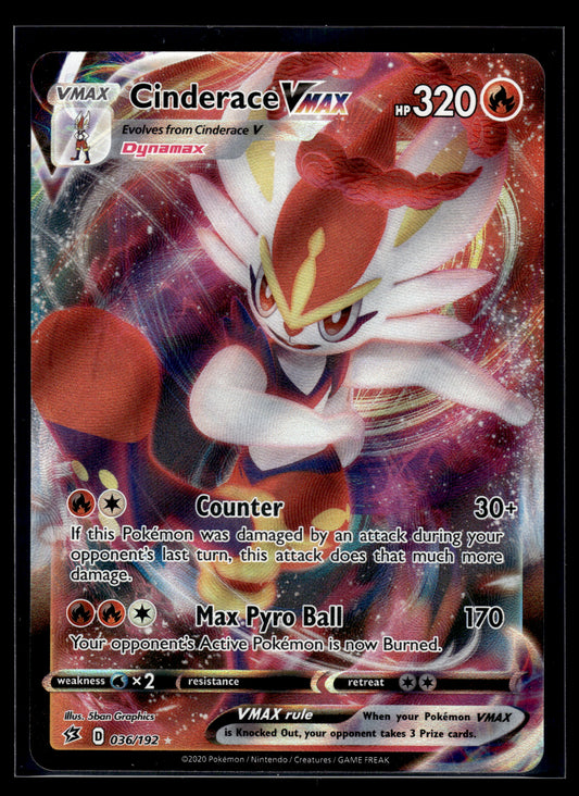 Cinderace VMAX #036/192 Rebel Clash VLP