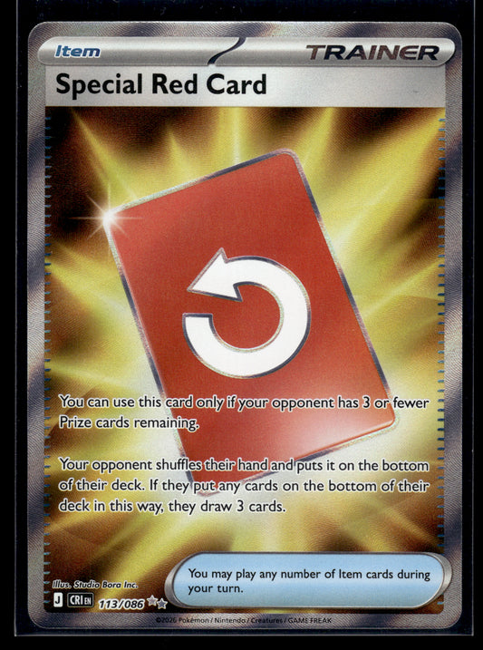 Special Red Card #113/086 Chaos Rising NM