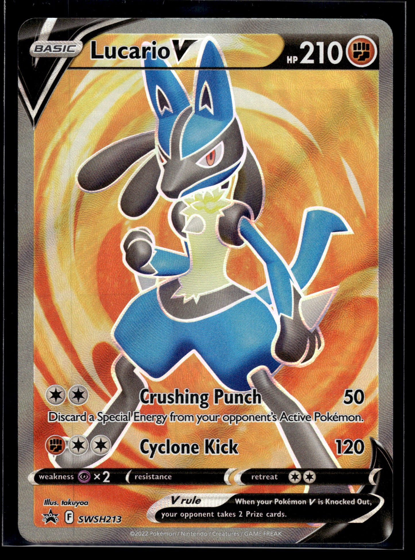 Lucario V #SWSH213 Sword & Shield Promo Cards VLP