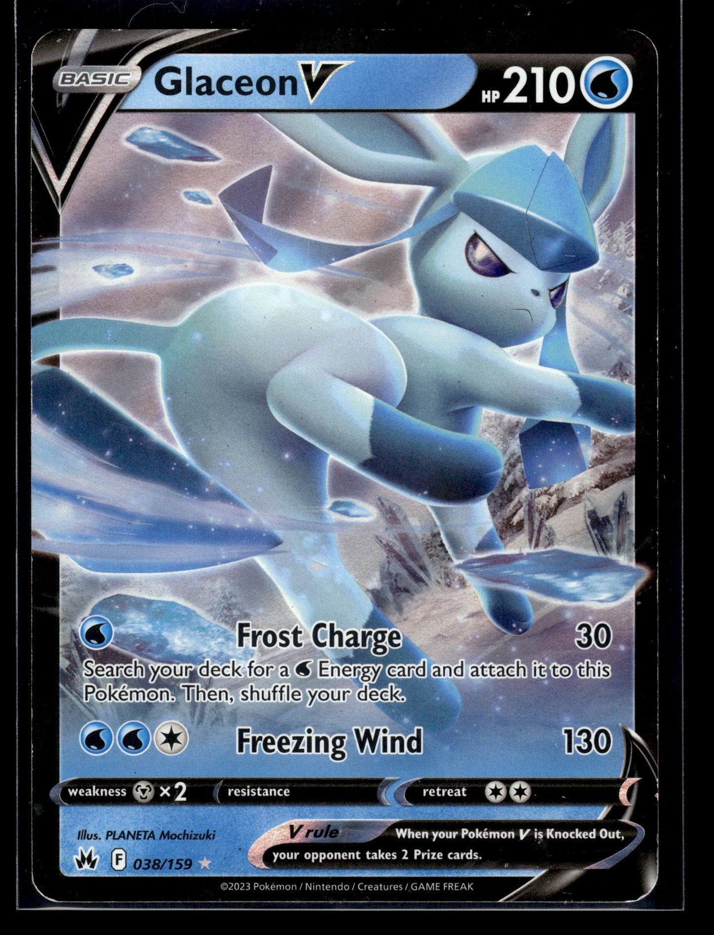Glaceon V #038/159 Crown Zenith LP