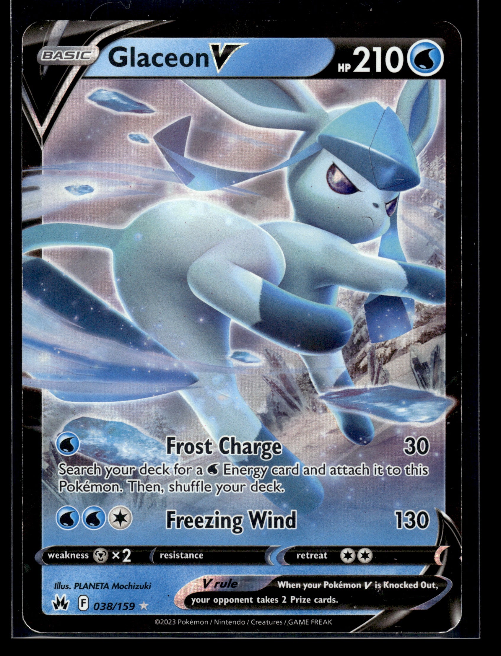 Glaceon V #038/159 Crown Zenith LP