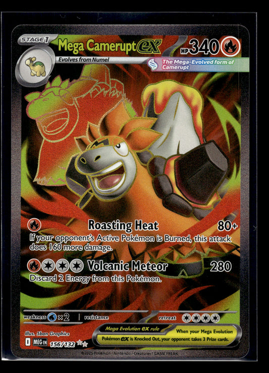Mega Camerupt ex #156/132 Mega Evolution NM